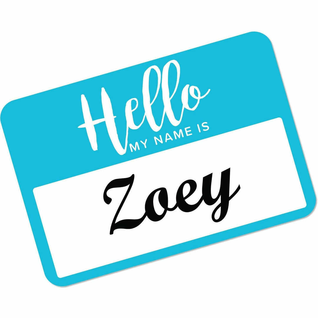 Image of Avery® Flexible Adhesive Name Badge Labels, "hello", 3 3/8 X 2 1/3, Assorted, 120/pk