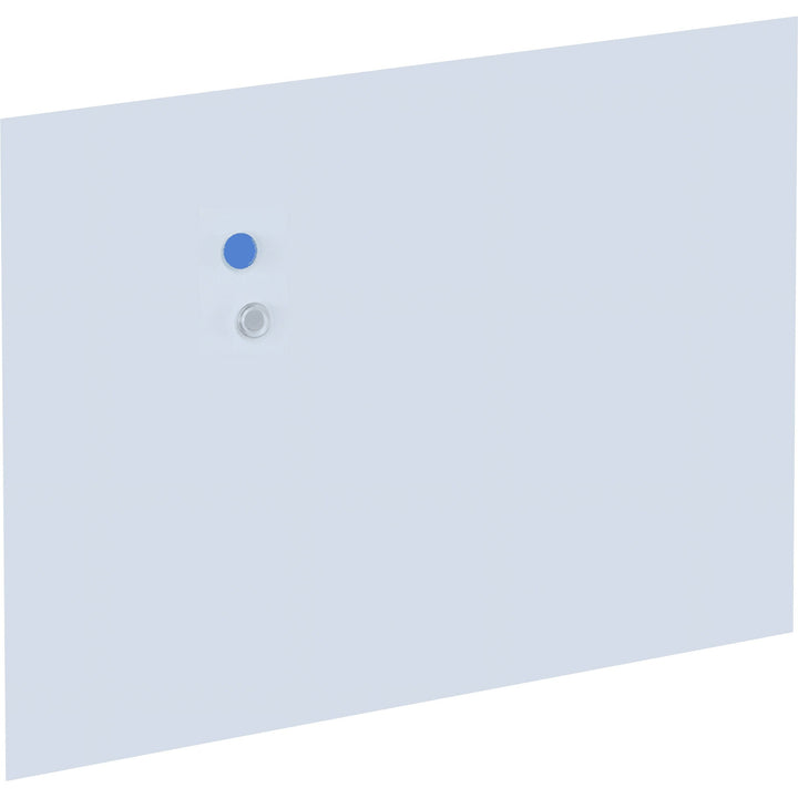 Image of Lorell 90279 Adaptable Panel Divider, 24" W x 2" H x 37" Depth, Aluminum, Acrylic, White, 1 Each