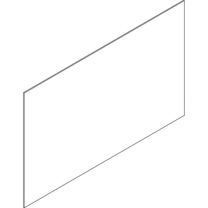 Image of Lorell 90279 Adaptable Panel Divider, 24" W x 2" H x 37" Depth, Aluminum, Acrylic, White, 1 Each