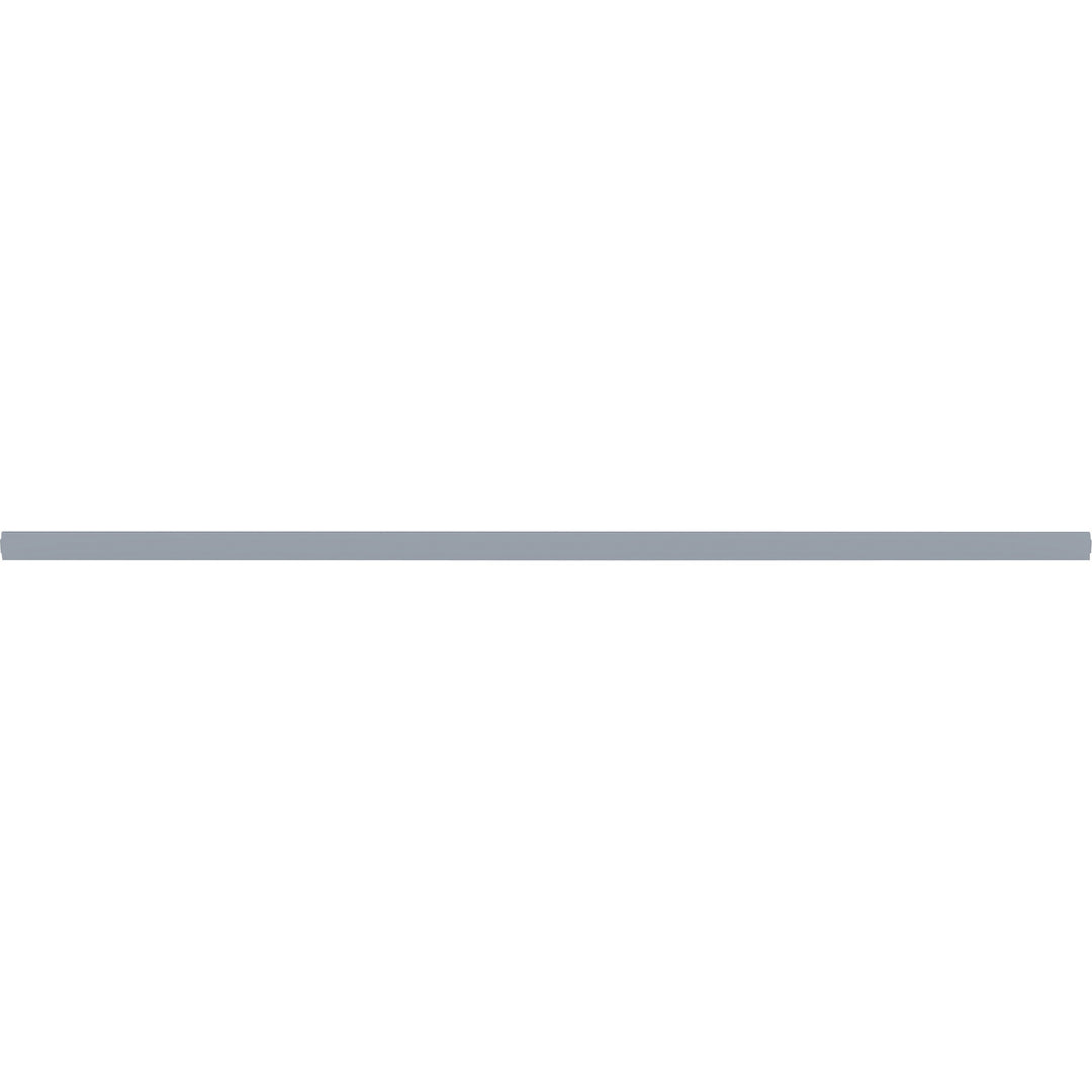 Image of Lorell 90274 Double-wide Horizontal Panel Strip for Adaptable Panel System, 67" W x 0.50" D x 1.80" Height, Aluminum, Silver, 1 Each