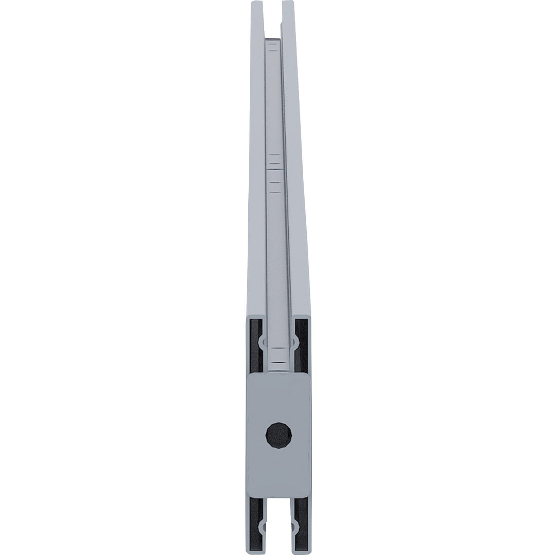Image of Lorell 90274 Double-wide Horizontal Panel Strip for Adaptable Panel System, 67" W x 0.50" D x 1.80" Height, Aluminum, Silver, 1 Each