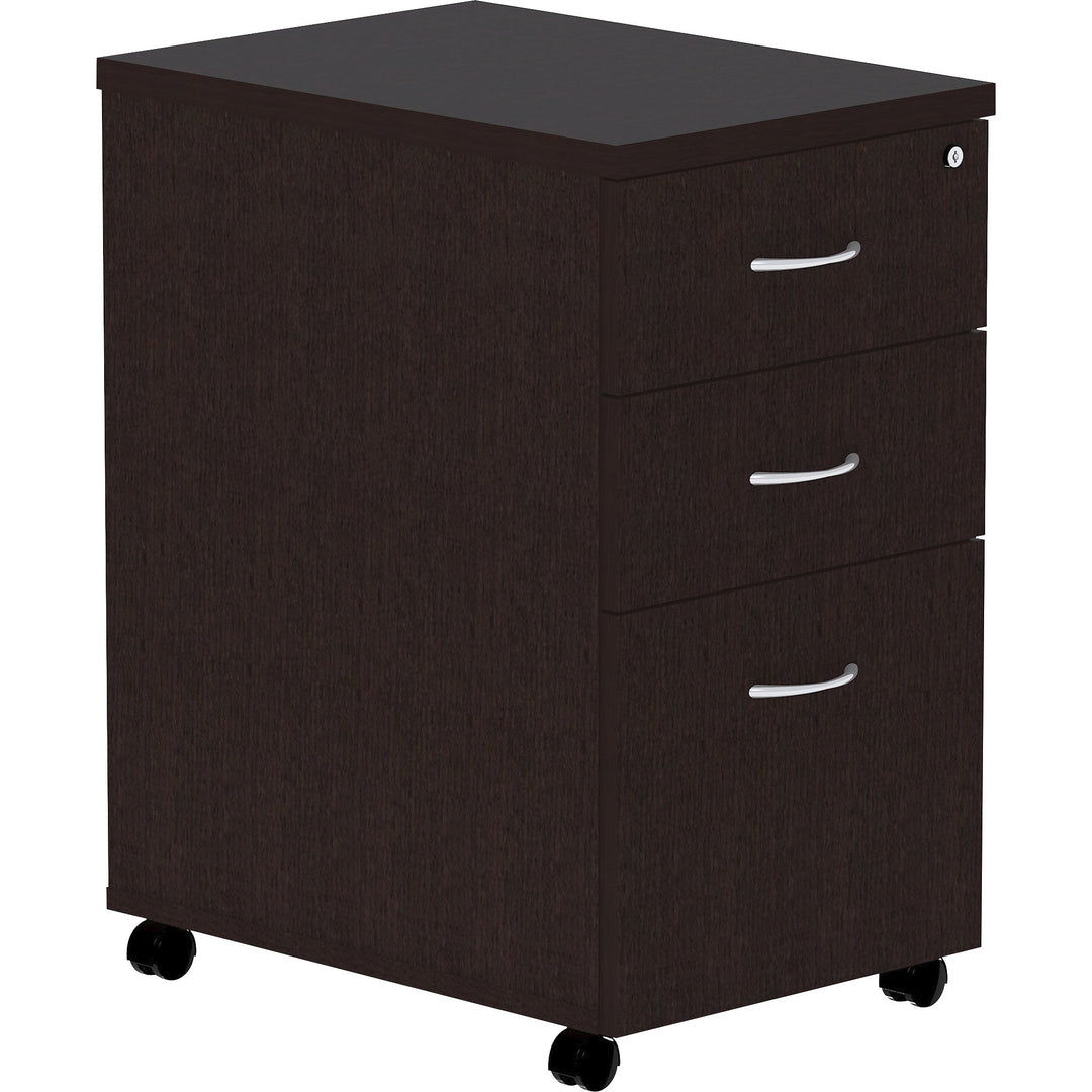 Image of Lorell Pedestal, Laminate, Mobile, B/B/F, 16"x22"x28-1/4", EPO
