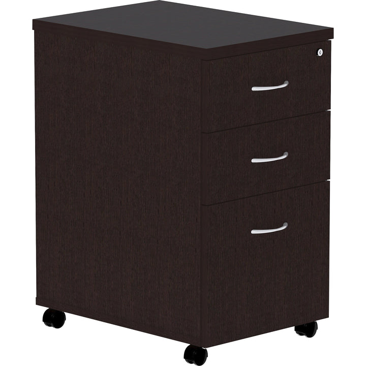 Image of Lorell Pedestal, Laminate, Mobile, B/B/F, 16"x22"x28-1/4", EPO