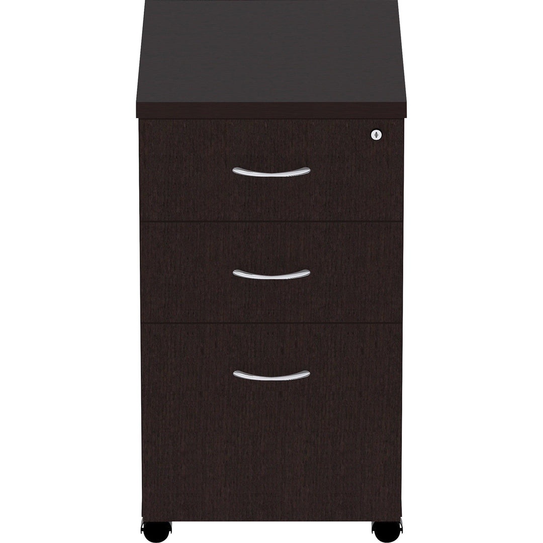 Image of Lorell Pedestal, Laminate, Mobile, B/B/F, 16"x22"x28-1/4", EPO