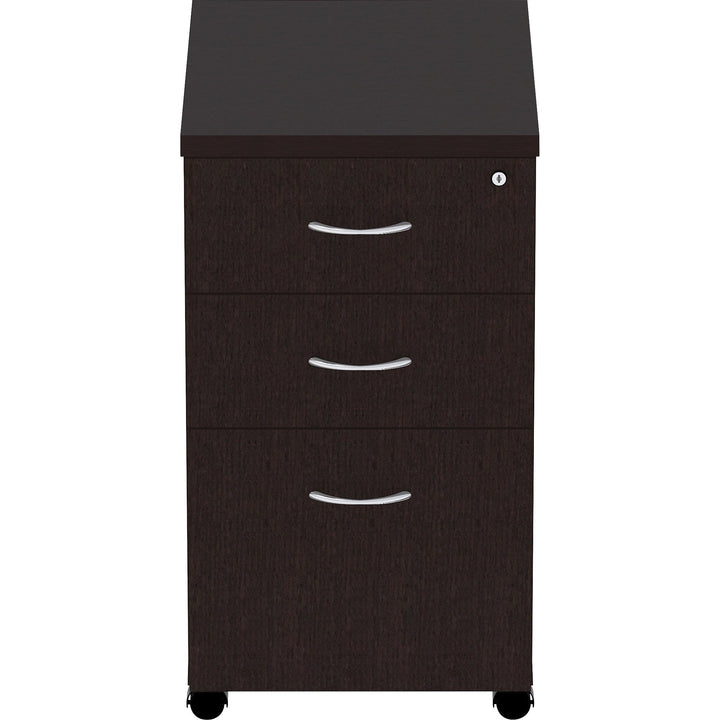 Image of Lorell Pedestal, Laminate, Mobile, B/B/F, 16"x22"x28-1/4", EPO