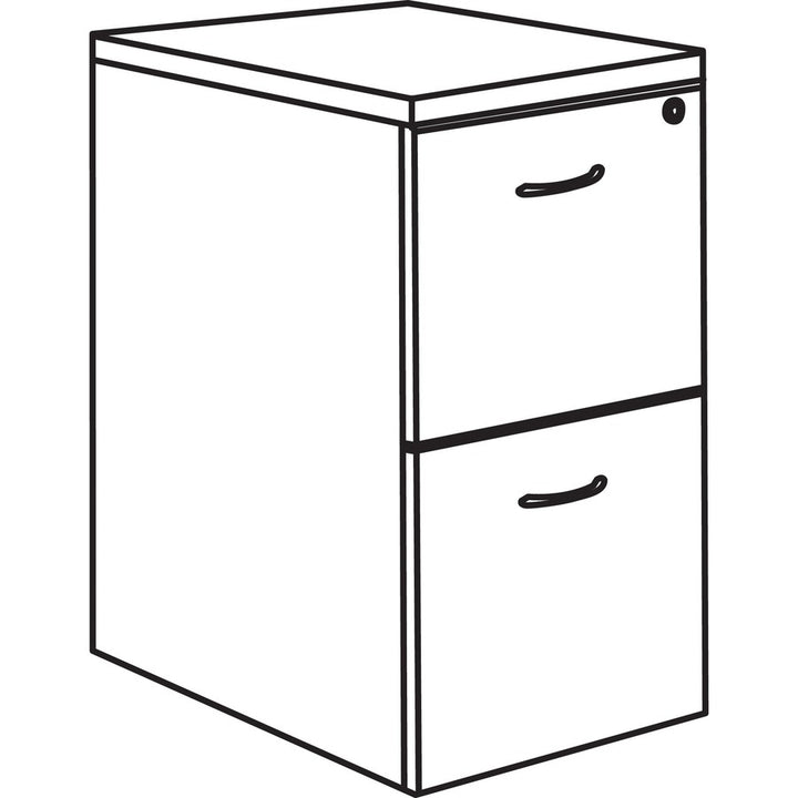 Image of Lorell Pedestal, Laminate, Mobile, F/F, 16"x22"x28-1/4", EPO