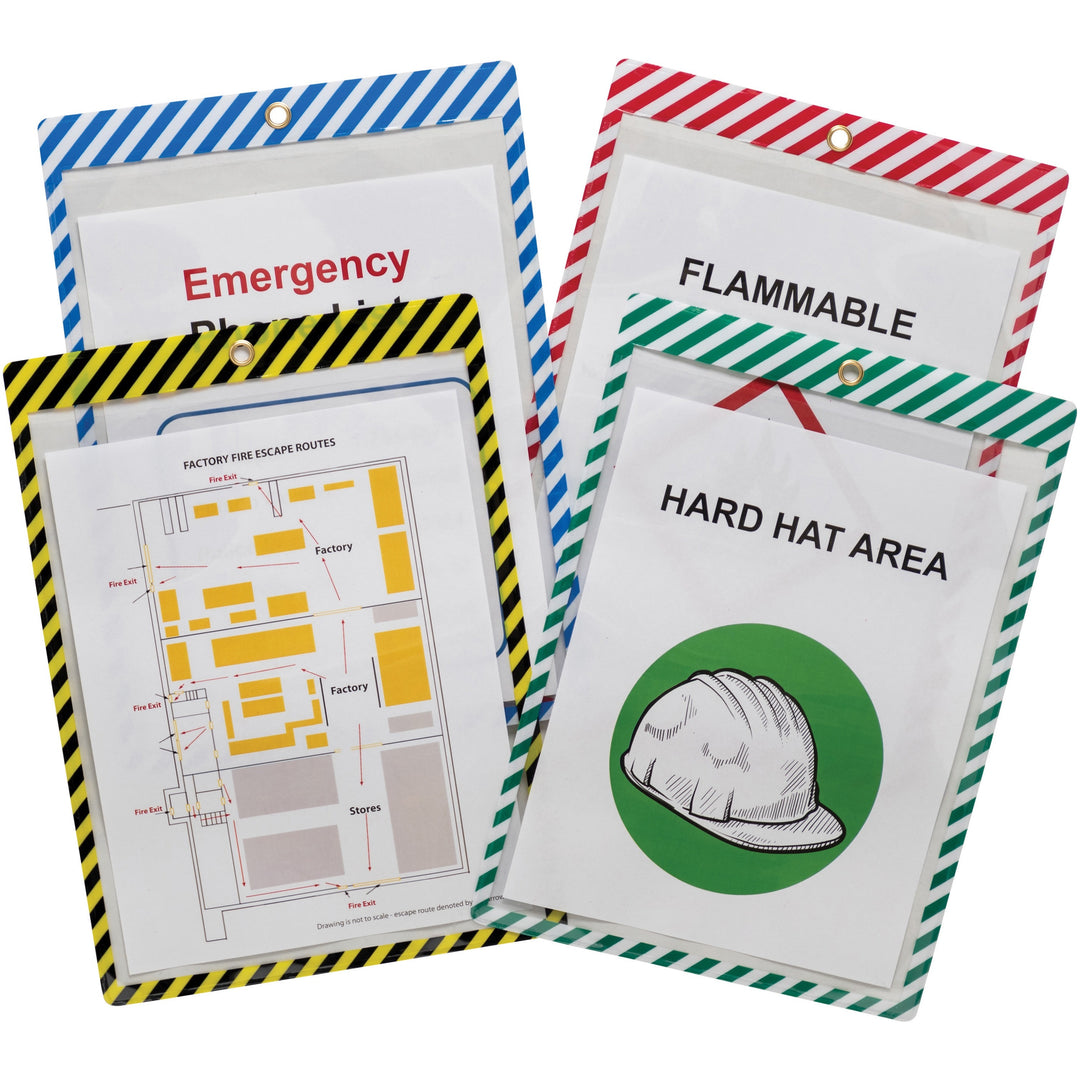 Image of C-Line® Shop Ticket Holder, 9-3/4"Wx13-3/5"Lx1/10"H, 25/BX, Assorted