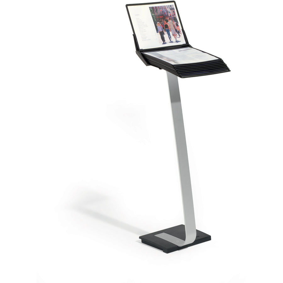Image of SHERPA 591501 Stand Pro 10, Support Letter 8.50" x 11" Media, Rugged, Anti-glare, Black, 3.5" H x 14.7" W x 42.6" Depth, 1 Each