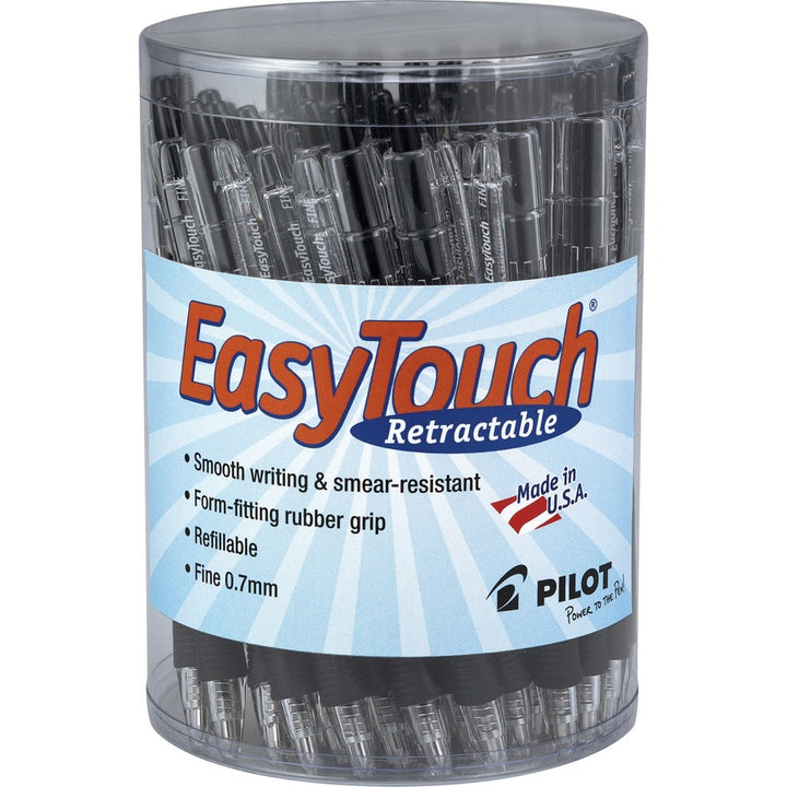 Image of EasyTouch 54058 Retractable Ballpoint Pens, 0.7 mm Fine Pen Point, Retractable, Black Ink, 36 / Display Box