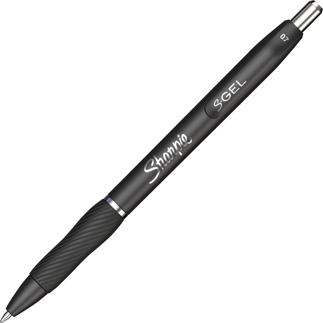 Image of Sharpie® S-Gel S-Gel High-Performance Gel Pen, Retractable, Medium 0.7 mm, Black Ink, Black Barrel, 36/Pack