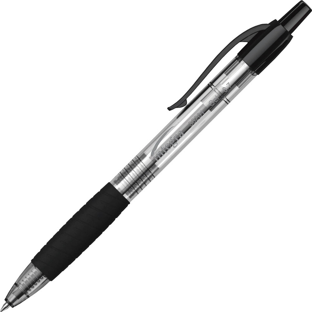 Image of Integra Gel Pen, 0.7mm Point, Retractable, 1 DZ, Black