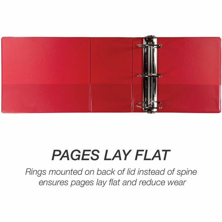 Image of Samsill® Binder, Locking, 6" D-Ring, 8-1/2"x11"Pg Sz, Red
