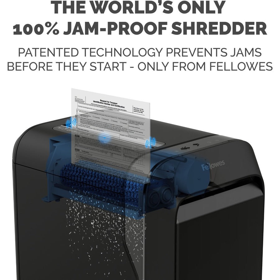 Image of Fellowes® Powershred LX220 Micro-Cut Shredder, 20 Manual Sheet Capacity, Black