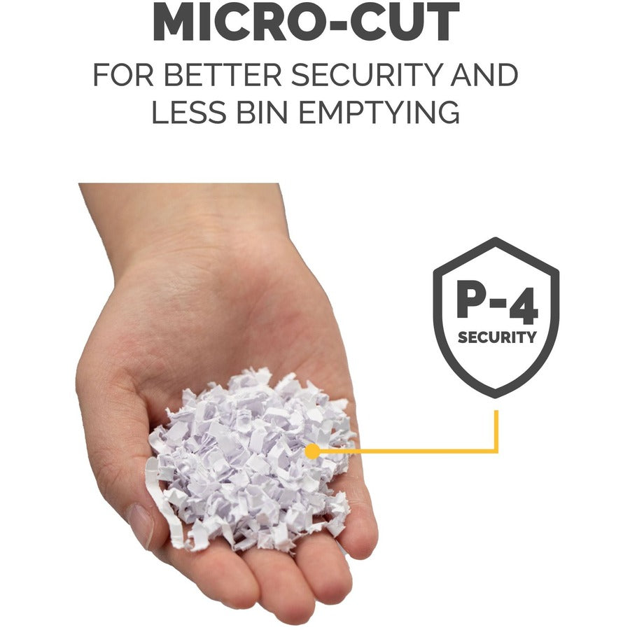 Image of Fellowes® Powershred LX220 Micro-Cut Shredder, 20 Manual Sheet Capacity, Black