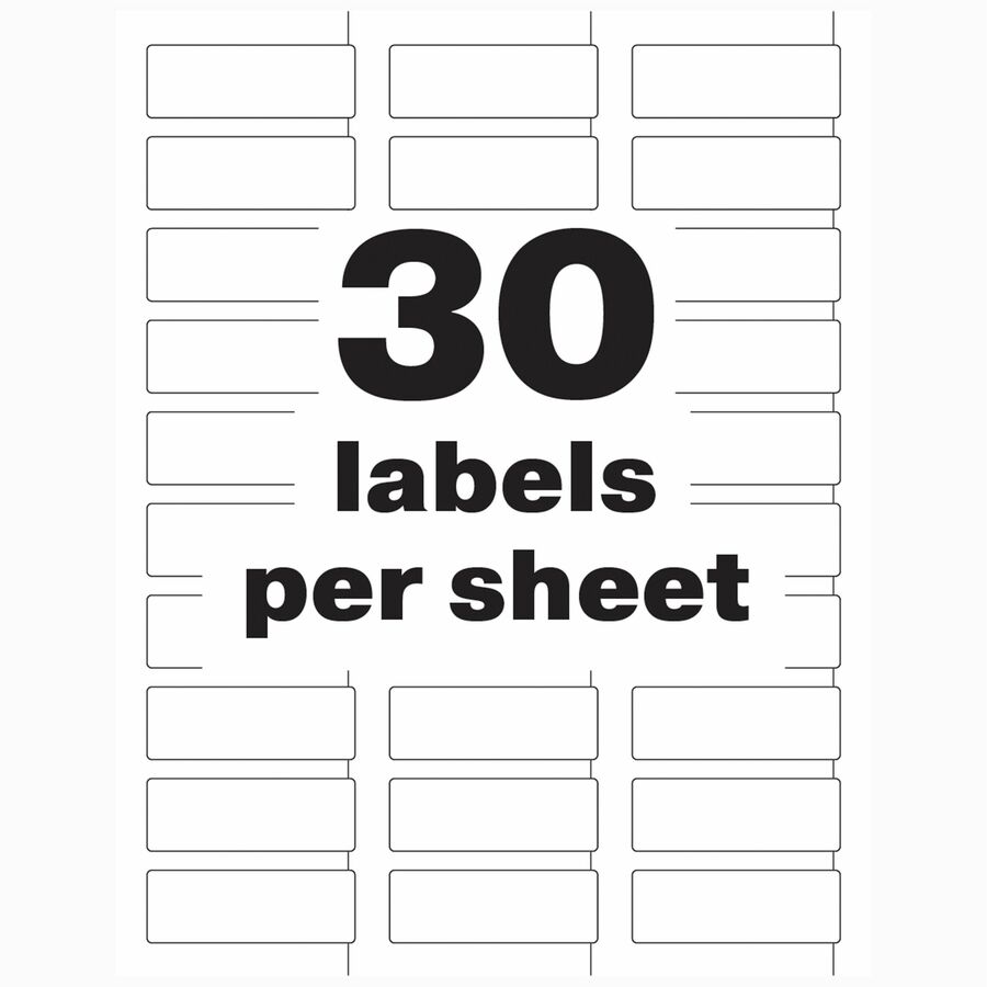 Image of Avery® Asset Tag, Destructible, Laser, 3/4"x2", 240/PK, WE