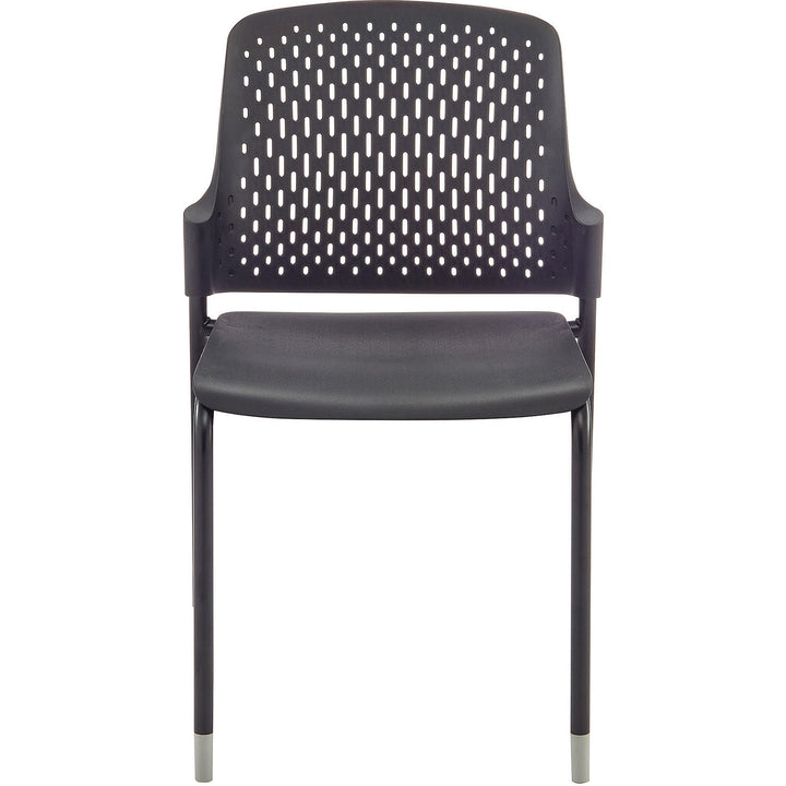 Image of Safco® Stack Chair,No Arms,4-Leg,19-3/4"x20-1/8"x32-1/4",4/CT,Black