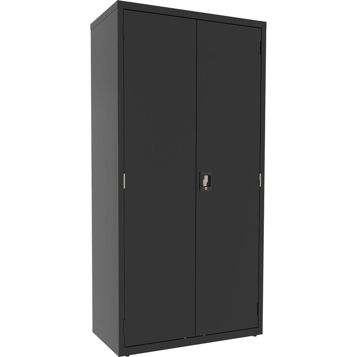 Image of Lorell Janitorial Cabinet, Locking Storage, 36"x18"x72", BK