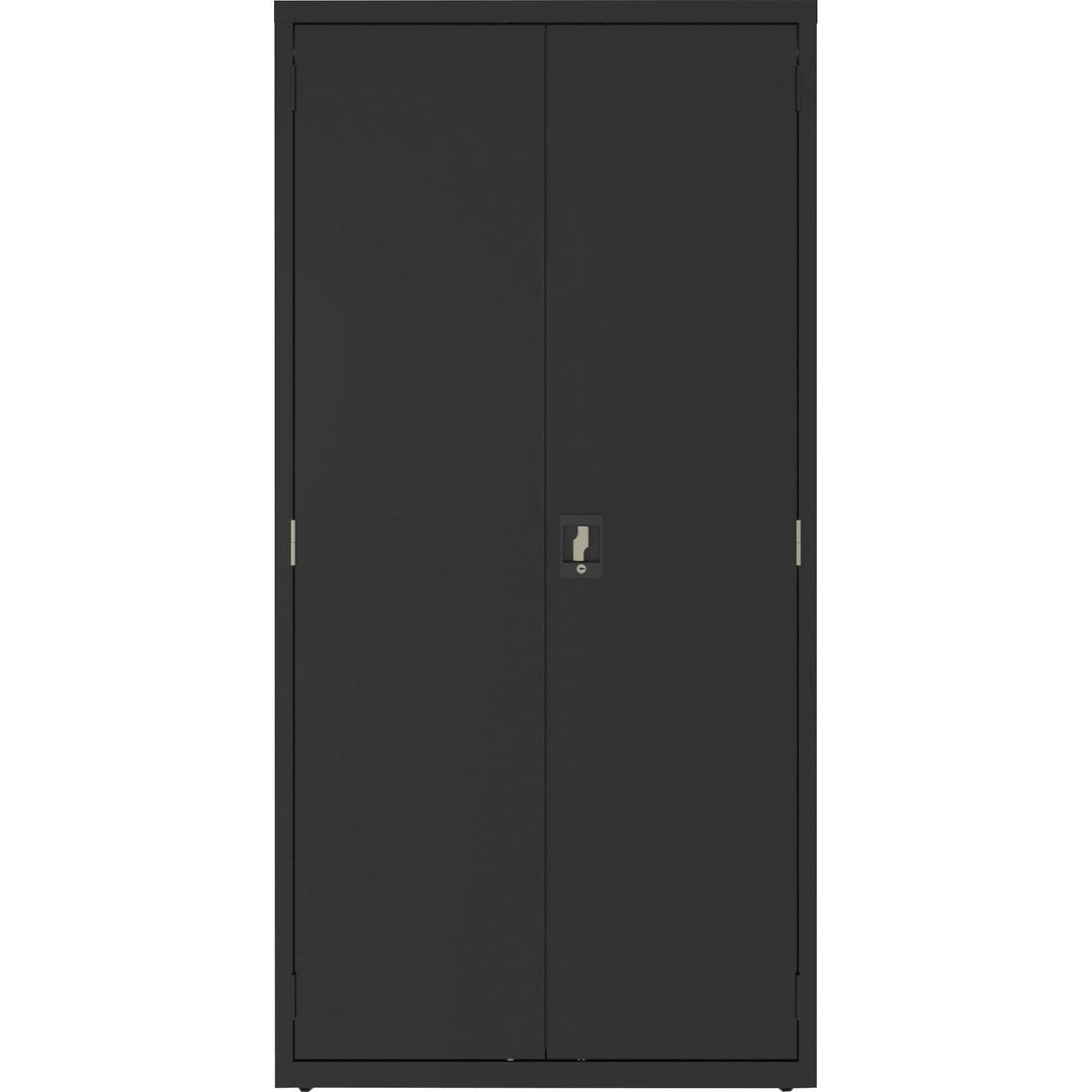 Image of Lorell Janitorial Cabinet, Locking Storage, 36"x18"x72", BK