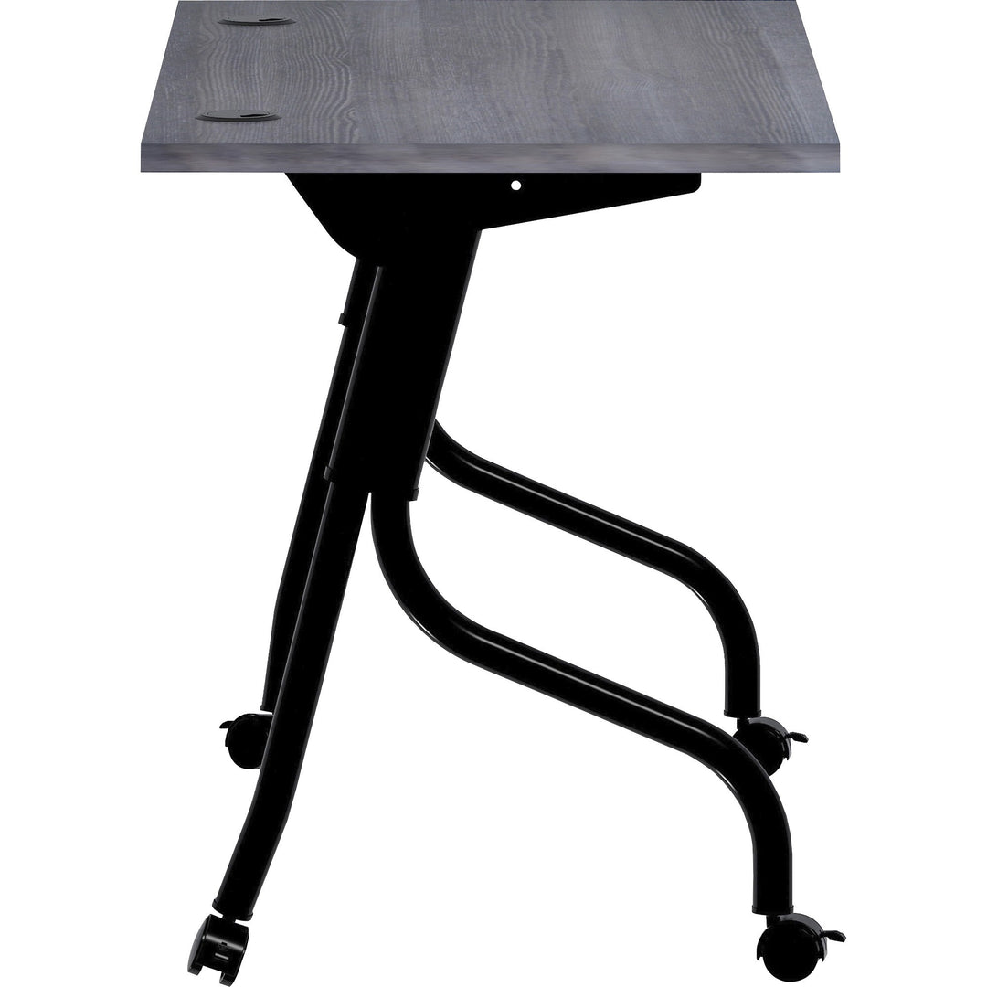 Image of Lorell Training Table, 48"x23-3/5"x29-1/2", Charcoal/Black