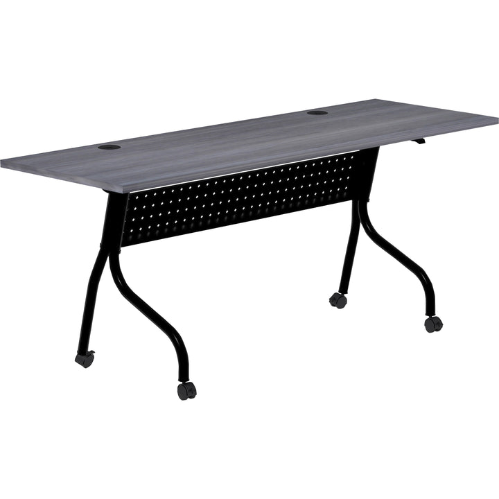 Image of Lorell Training Table, 72"x23-3/5"x29-1/2", Charcoal/Black