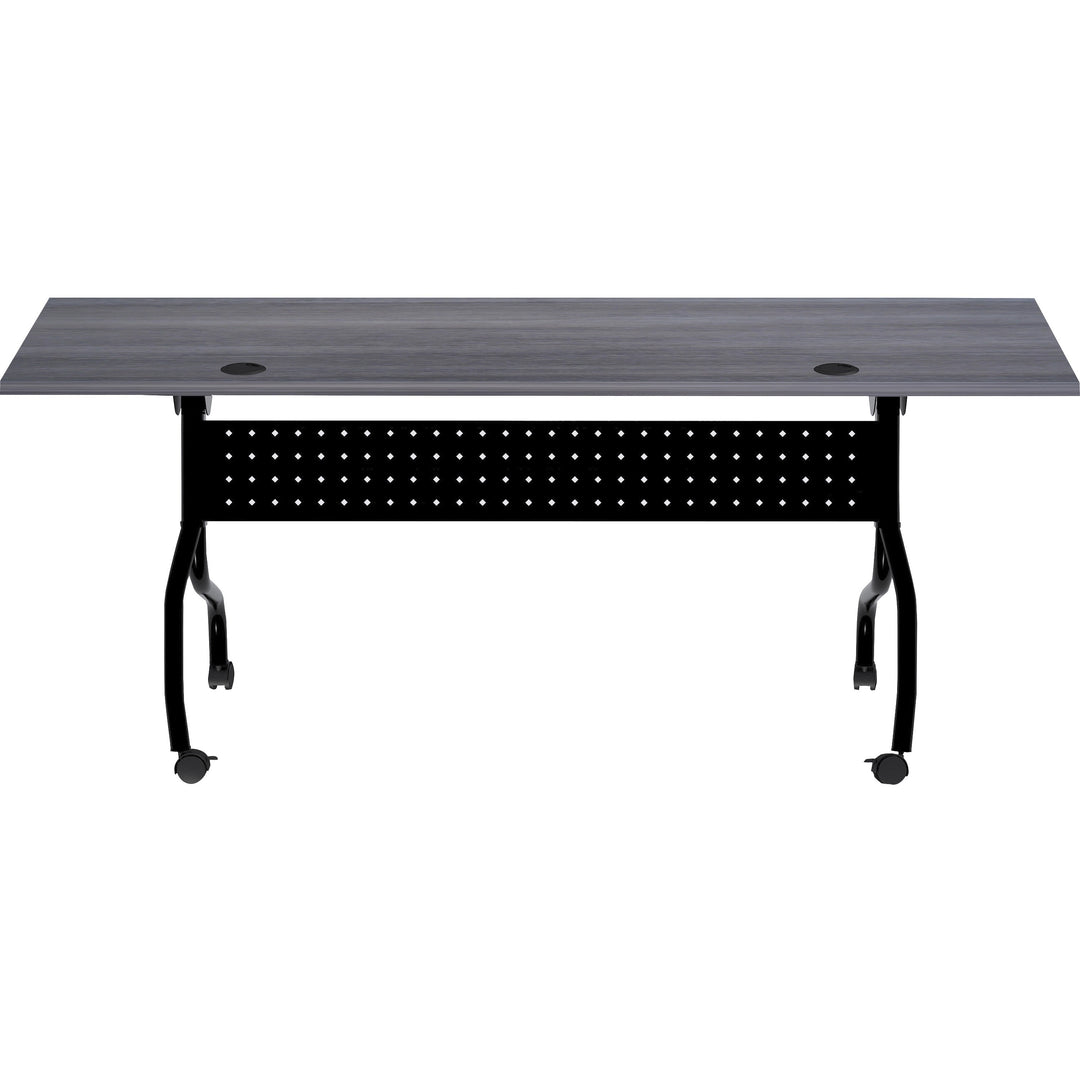 Image of Lorell Training Table, 72"x23-3/5"x29-1/2", Charcoal/Black