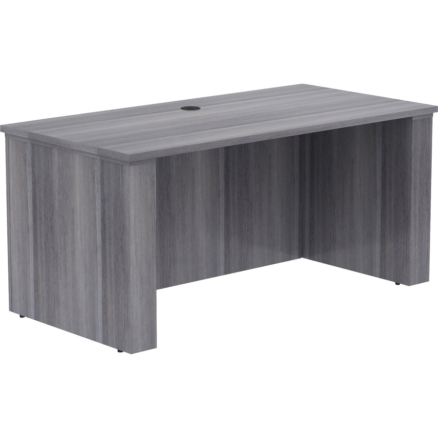 Image of Lorell Sit-Stand Desk Shell, Essentials, 60"x29"x29-49", WCharcoal