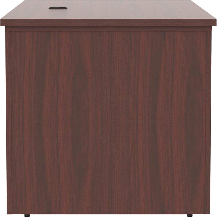 Image of Lorell Sit-Stand Desk Shell, Essentials, 60"x29"x29-49", Mahogany