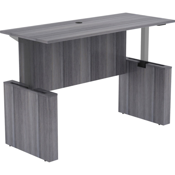 Image of Lorell Sit-Stand Desk Shell, Essentials, 72"x29"x29"-49", Charcoal