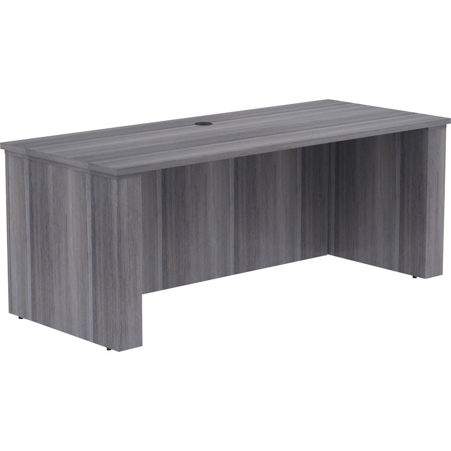Image of Lorell Sit-Stand Desk Shell, Essentials, 72"x29"x29"-49", Charcoal