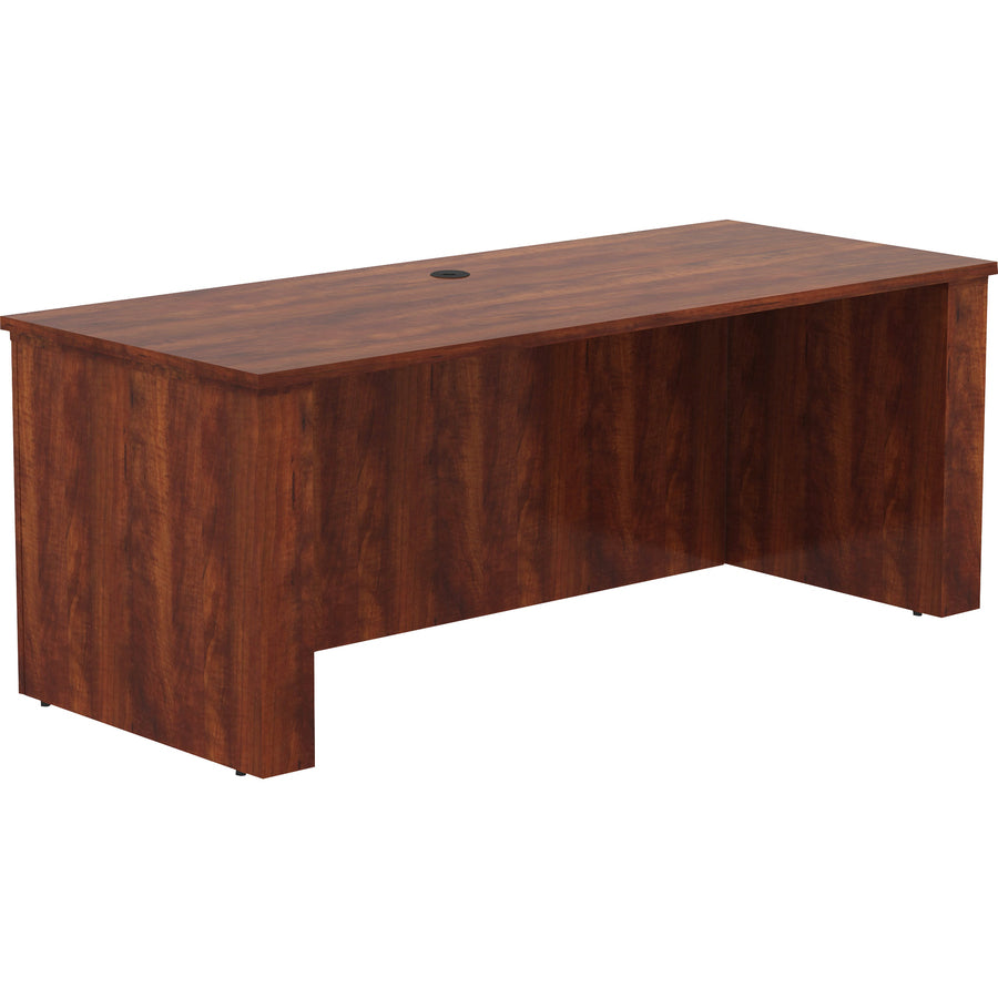 Image of Lorell Sit-Stand Desk Shell, Essentials, 72"x29"x29"-49", Cherry