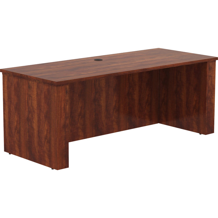 Image of Lorell Sit-Stand Desk Shell, Essentials, 72"x29"x29"-49", Cherry