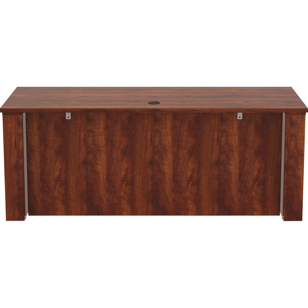 Image of Lorell Sit-Stand Desk Shell, Essentials, 72"x29"x29"-49", Cherry
