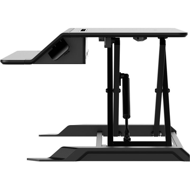 Image of Fellowes® Lotus Lt Sit-Stand Workstation, 34.38" X 28.38" X 7.62", Black