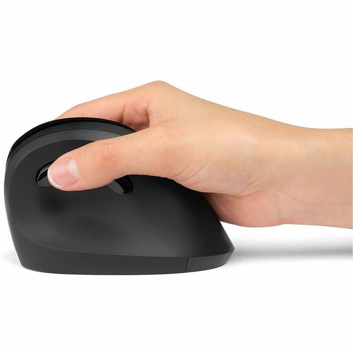 Image of Kensington® Pro Fit Ergo Vertical Wireless Mouse, 2.4 Ghz Frequency/65.62 Ft Wireless Range, Right Hand Use, Black