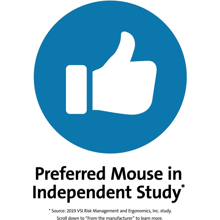 Image of Kensington® Pro Fit Ergo Vertical Wireless Mouse, 2.4 Ghz Frequency/65.62 Ft Wireless Range, Right Hand Use, Black