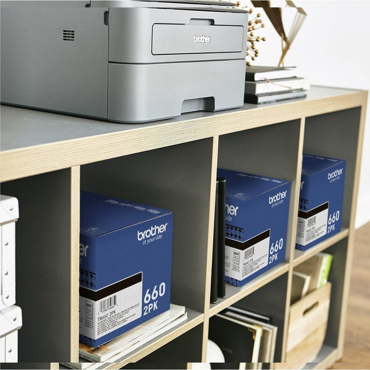 Image of Brother TN-660 TN660 Original Toner Cartridge, 2600 Pages Black (Per Cartridge), 1 Box