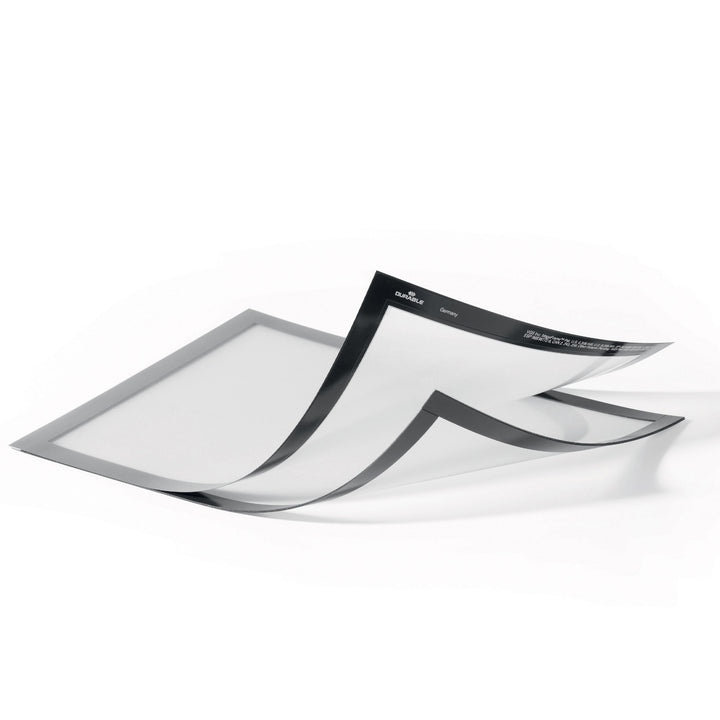 Image of Durable® Duraframe Magnetic Plus Sign Holder, 8.5 X 11, Silver Frame, 2/pack