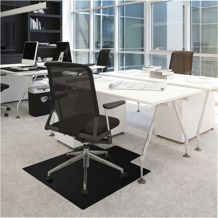Image of Floortex® Chairmat, Low Pile, 45"Wx53"Lx3/5"H, Black