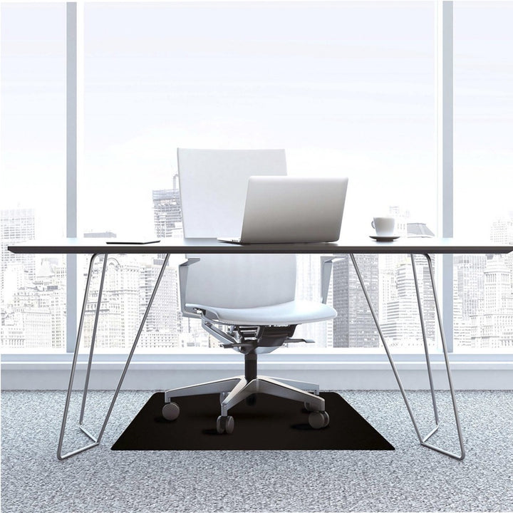 Image of Floortex® Chairmat, Low Pile, 48"Wx60"Lx3/5"H, Black
