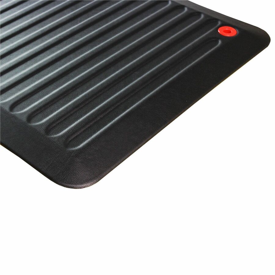 Image of Floortex® AFS-TEX 6000X Anti-Fatigue Mat, 23 x 67, Midnight Black