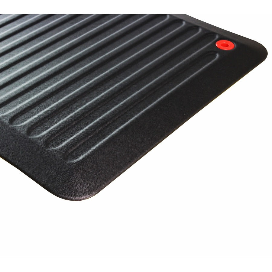 Image of Floortex® AFS-TEX 6000X Anti-Fatigue Mat, 23 x 67, Midnight Black