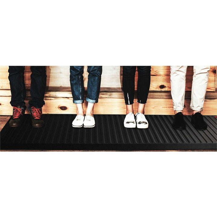Image of Floortex® AFS-TEX 6000X Anti-Fatigue Mat, 23 x 67, Midnight Black
