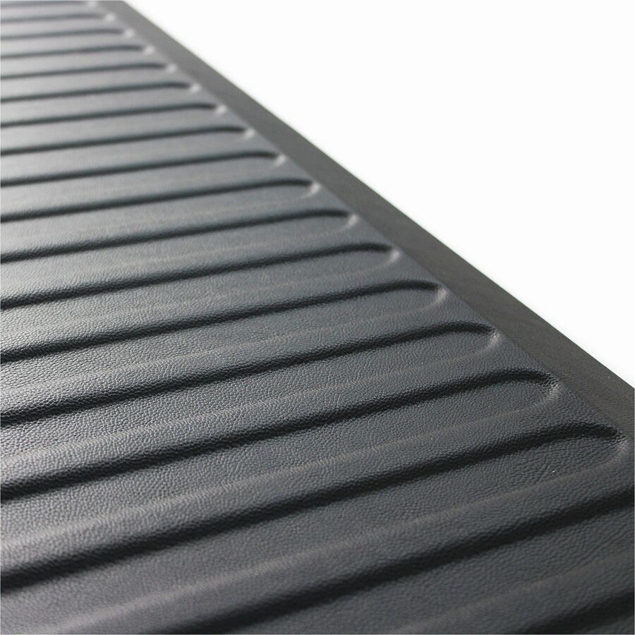 Image of Floortex® AFS-TEX 6000X Anti-Fatigue Mat, 23 x 67, Midnight Black