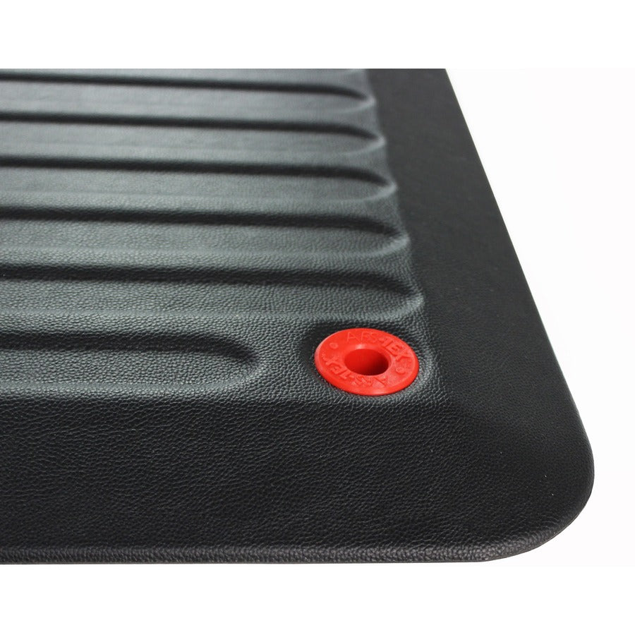 Image of Floortex® AFS-TEX 6000X Anti-Fatigue Mat, 23 x 67, Midnight Black