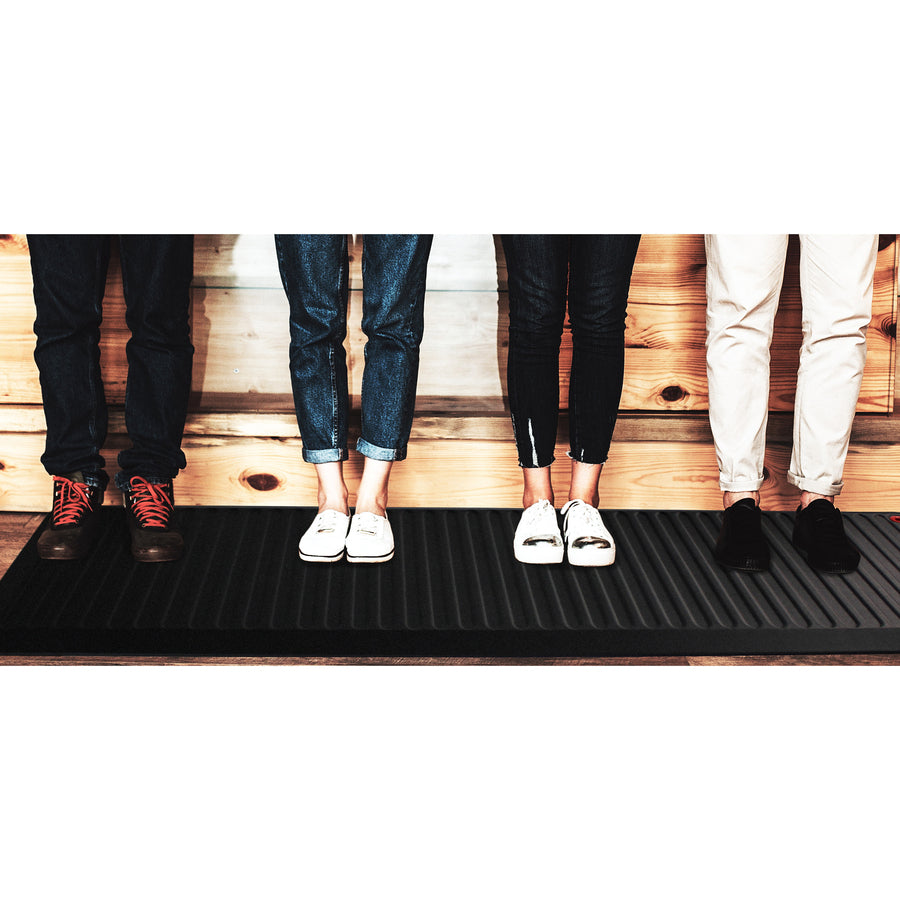 Image of Floortex® AFS-TEX 6000X Anti-Fatigue Mat, 23 x 67, Midnight Black