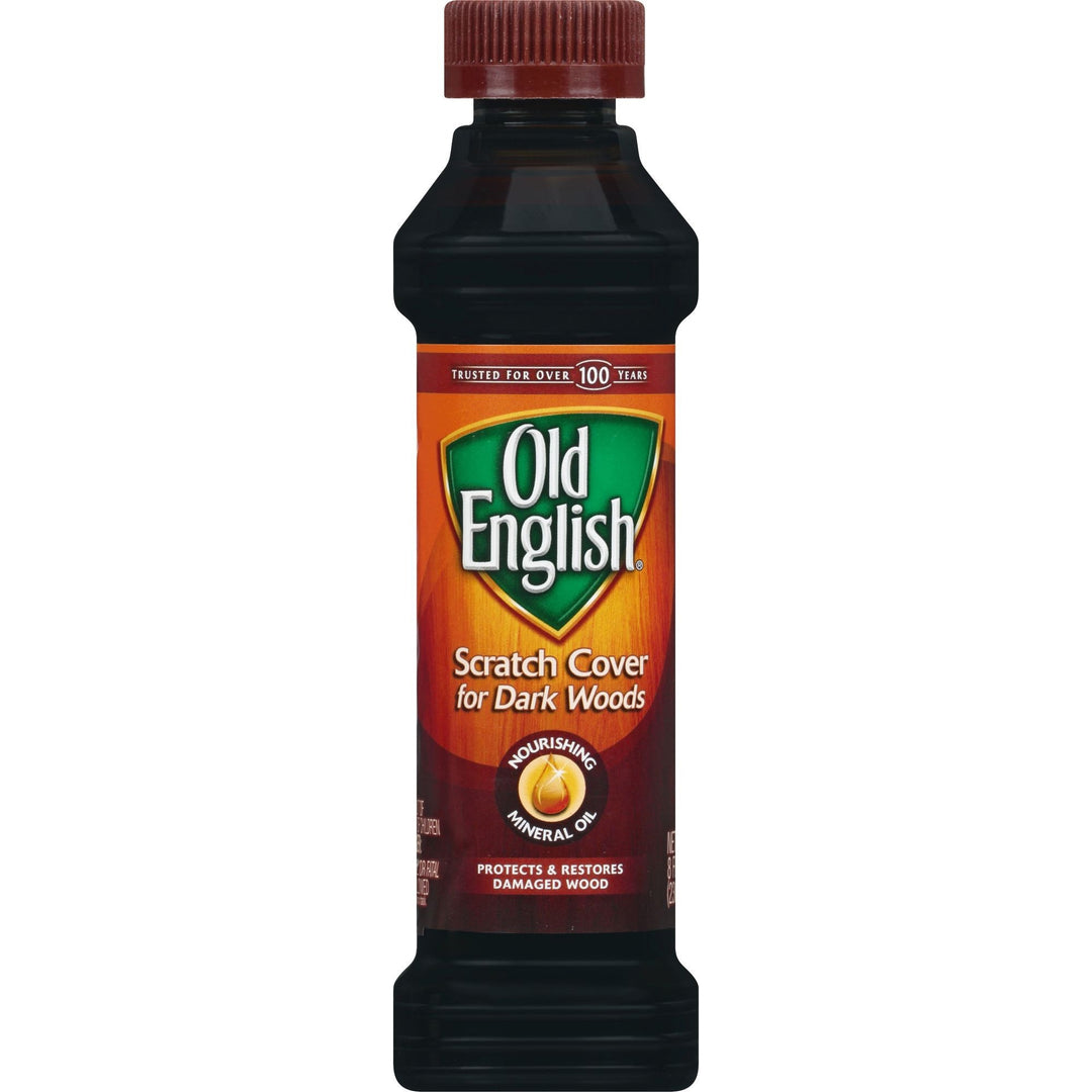 Image of Old English 75144 Scratch Cover Polish, 8 fl oz (0.3 quart), Dark Brown, 1 Each