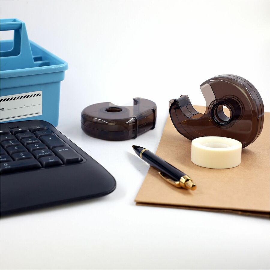 Image of Business Source Dispenser, f/Tape, Handheld, f/1/2"x/3/4"x1296', Smoke