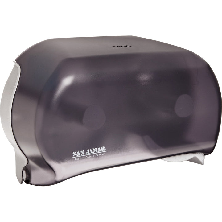 Image of San Jamar® Roll Towel Dispenser, 12-2/5"Wx9-1/2"Lx14-3/5"H, 6/CT, Black