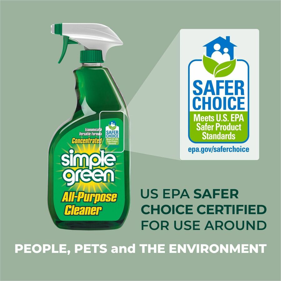 Image of Simple Green® Cleaner, All-Purpose, Concentrated, 32 oz, Green