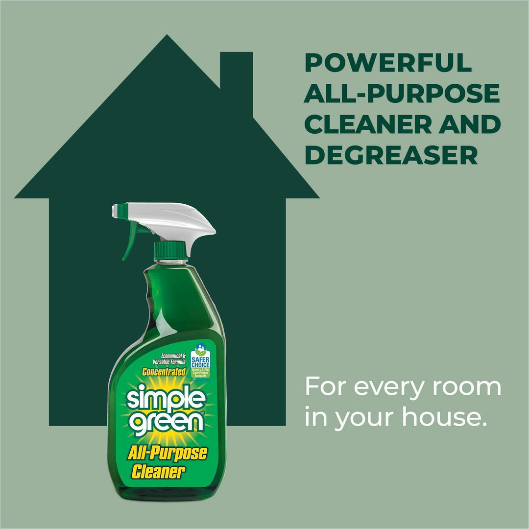 Image of Simple Green® Cleaner, All-Purpose, Concentrated, 32 oz, Green